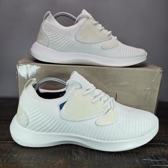 Vessi Everyday 2.0 Mens Size 10 Lace Up Waterproof Shoes Sneakers Polar White